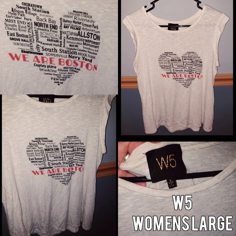 💠3_$30💠W5 We Are Boston Sleeveless Top
